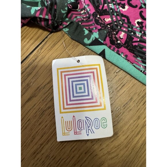 Lularoe Nicole Retro 80's Colorful Stretch Dress Size 2XL  Artsy Skater City NWT - Picture 8 of 13